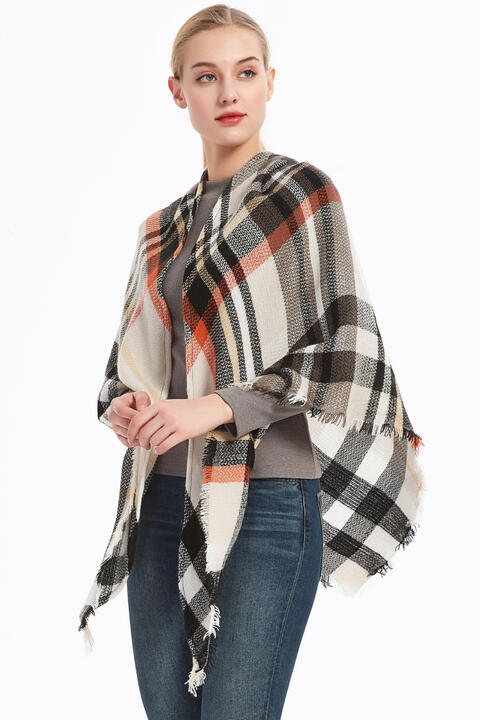 Plaid Imitation Cashmere Scarf