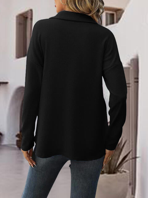 10.3  Half-Zip Drop Shoulder Sweatshirt