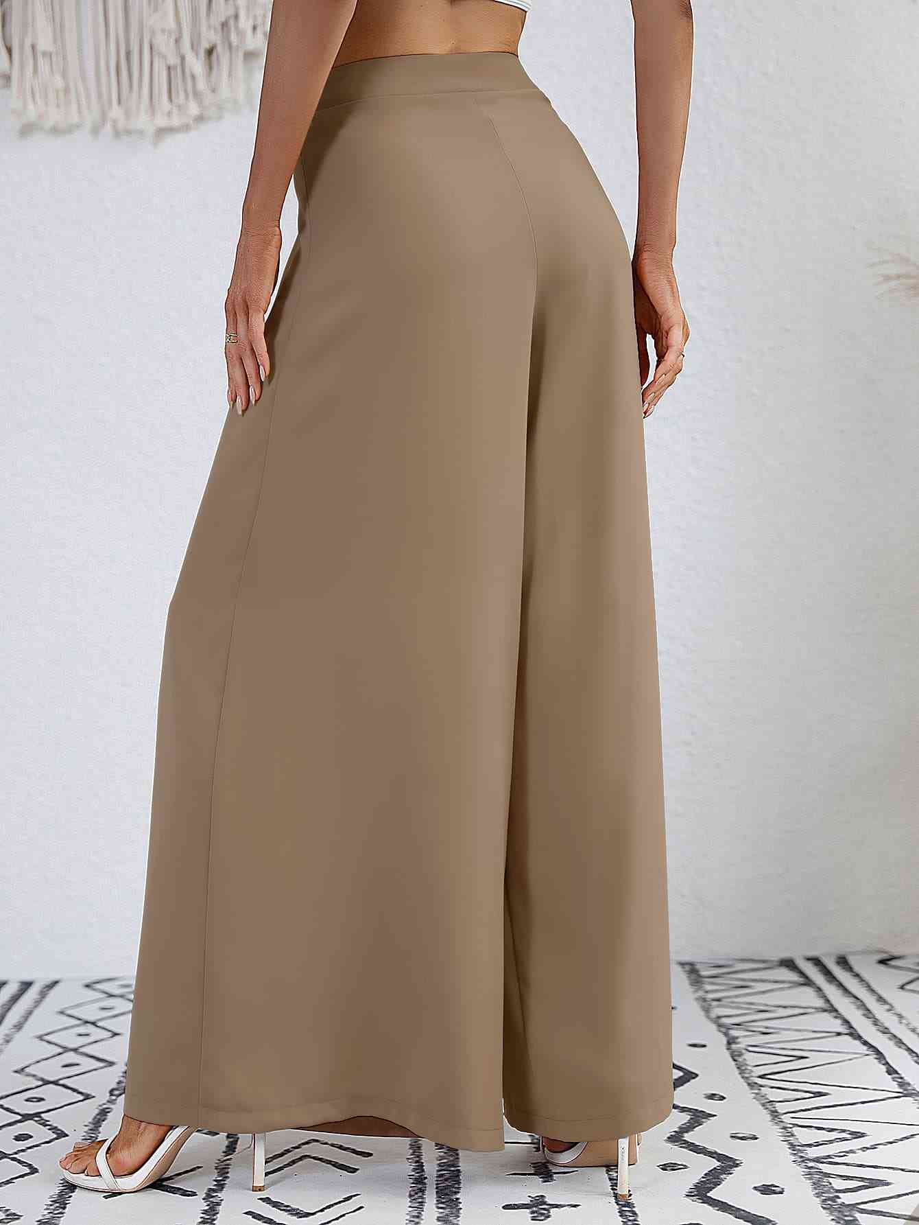 High Waist Wide Leg Pants