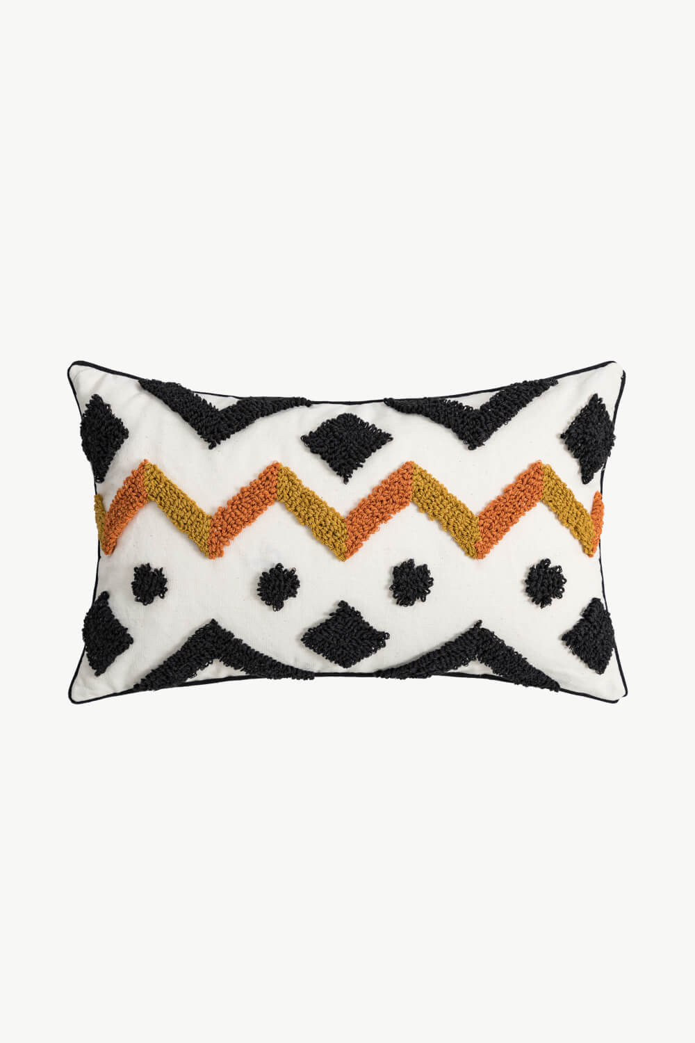 Geometric Embroidered Decorative Throw Pillow Case