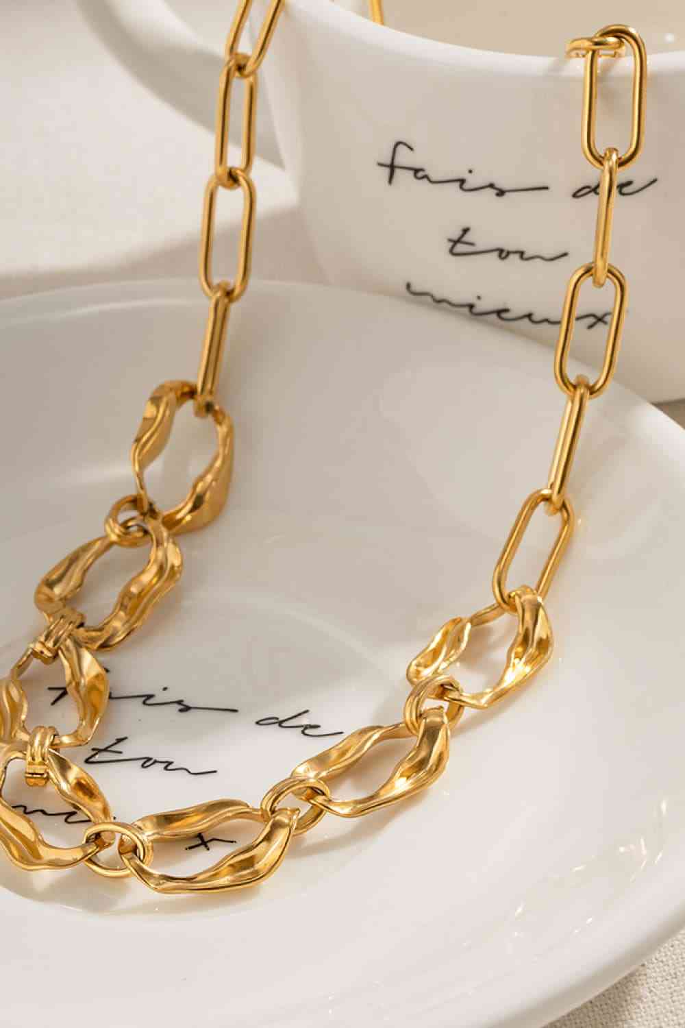 18K Gold-Plated Stainless Steel Necklace