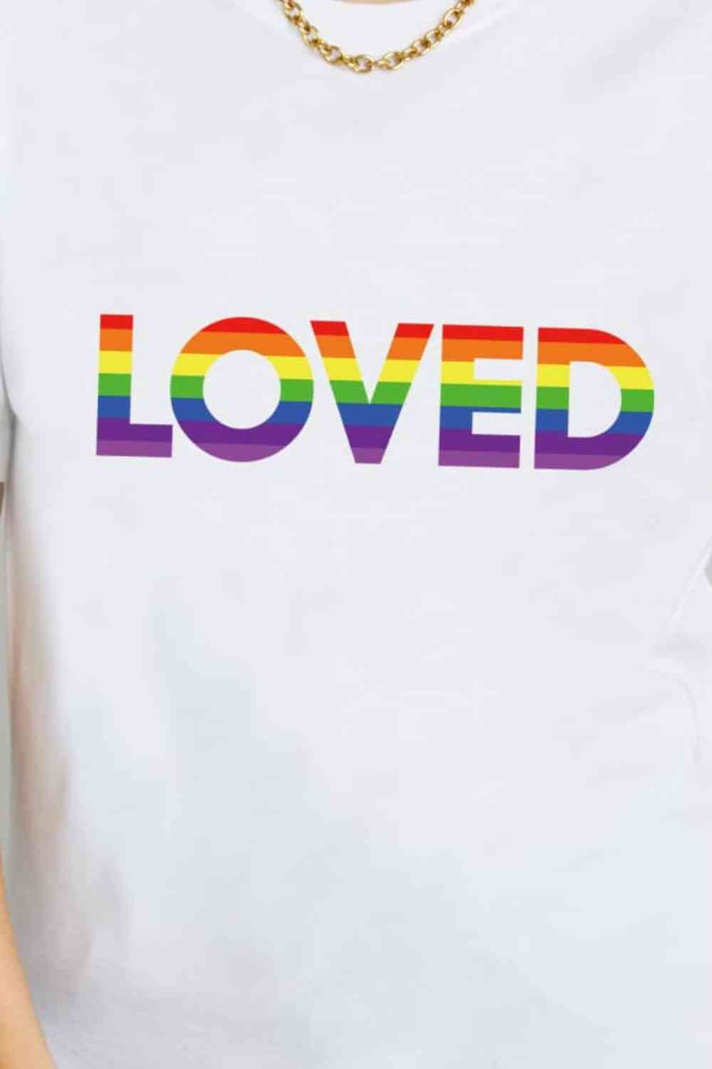 Simply Love LOVED Graphic Cotton T-Shirt