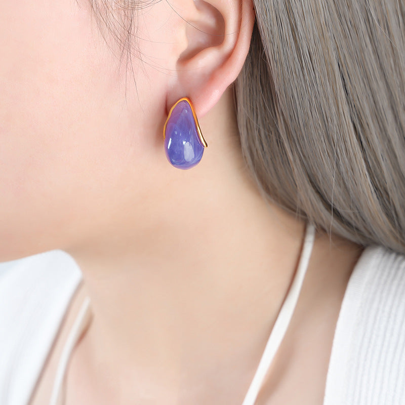 Resin Teardrop Earrings