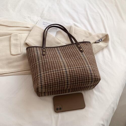 Plaid Tote Bag