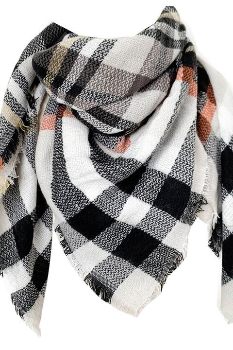 Plaid Imitation Cashmere Scarf