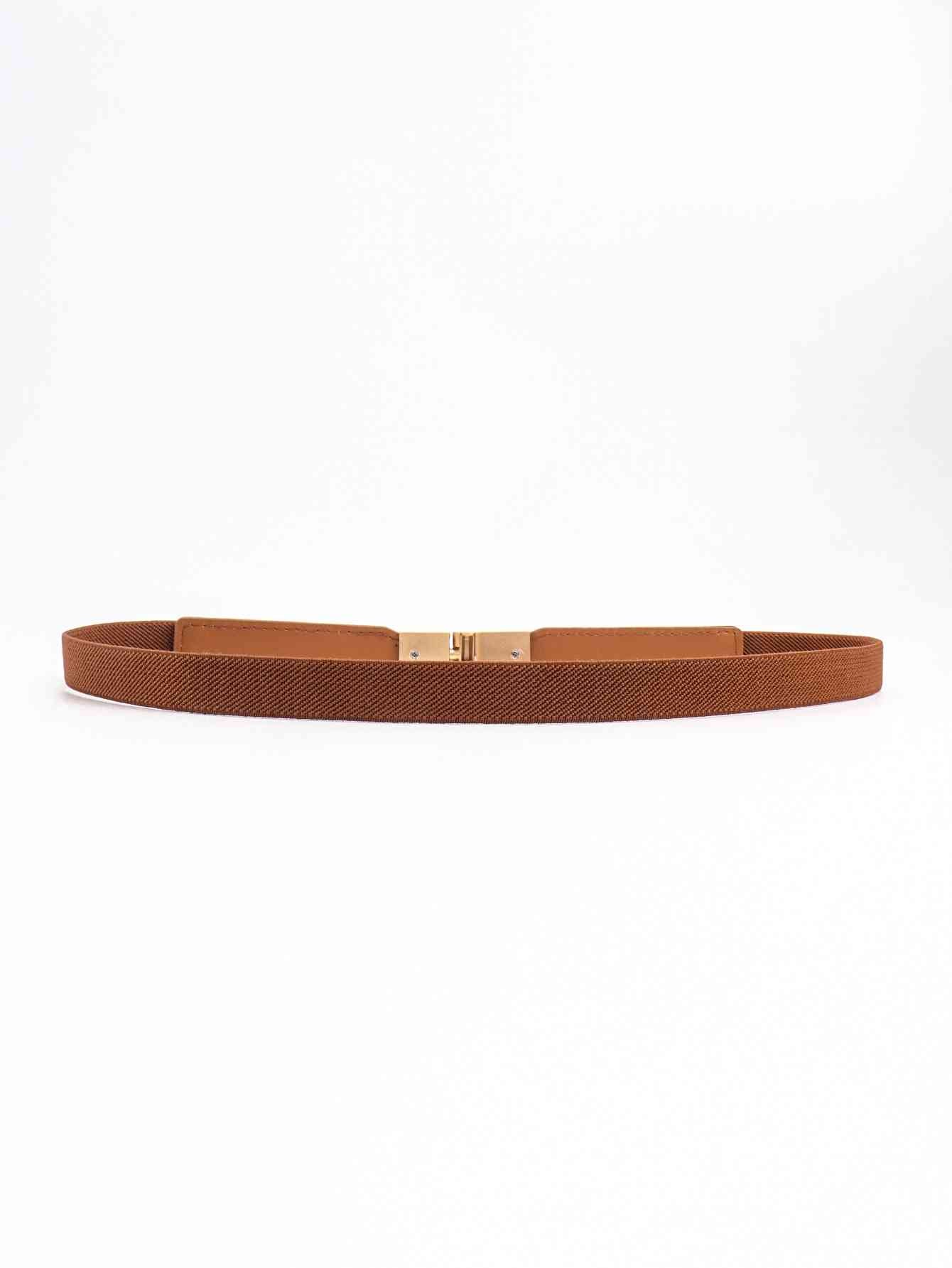 PU Elastic Skinny Belt