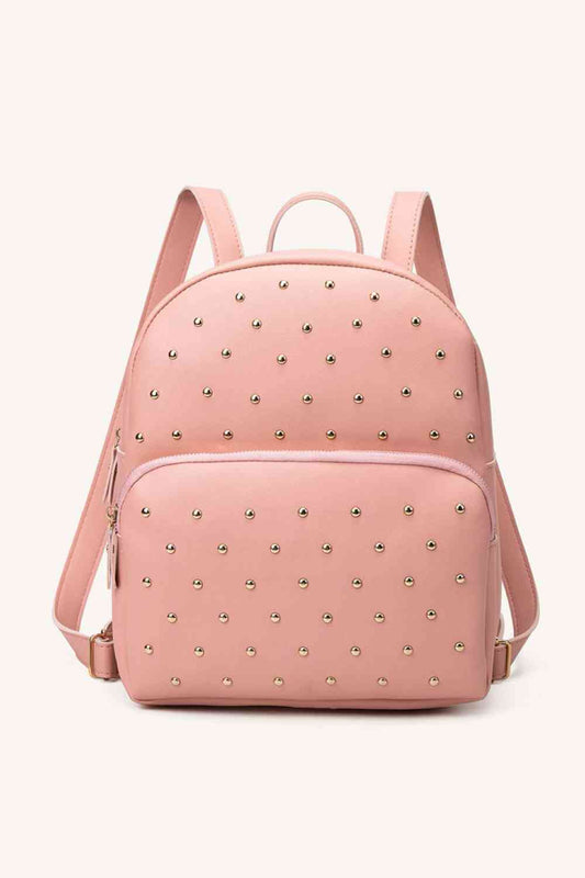 Studded PU Leather Backpack