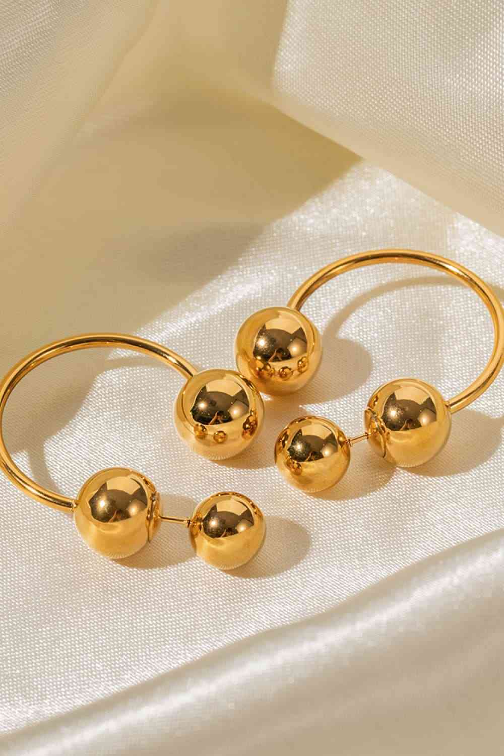 Stainless Steel Ball Earrings