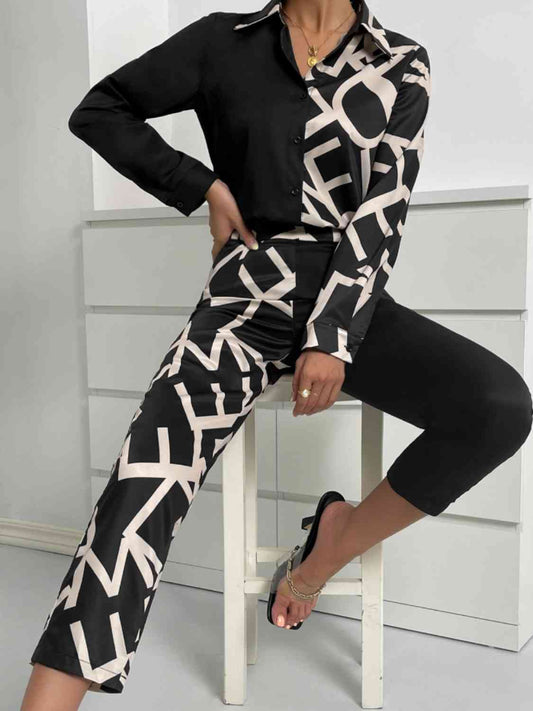 Long Sleeve Shirt and Pants Set