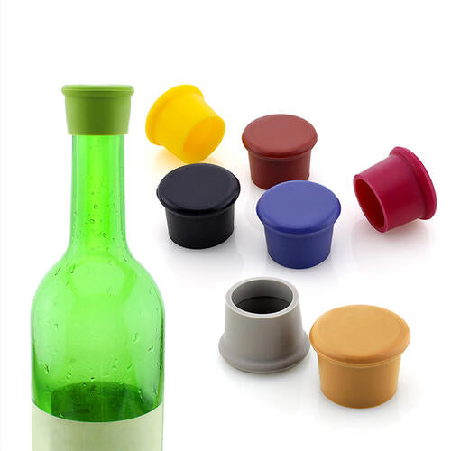 8-Piece Silicone Rubber Wine Stoppers