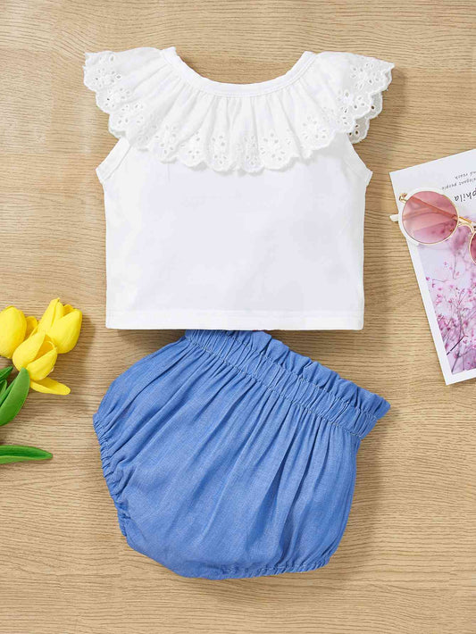 Round Neck Tank and Bloomers Set