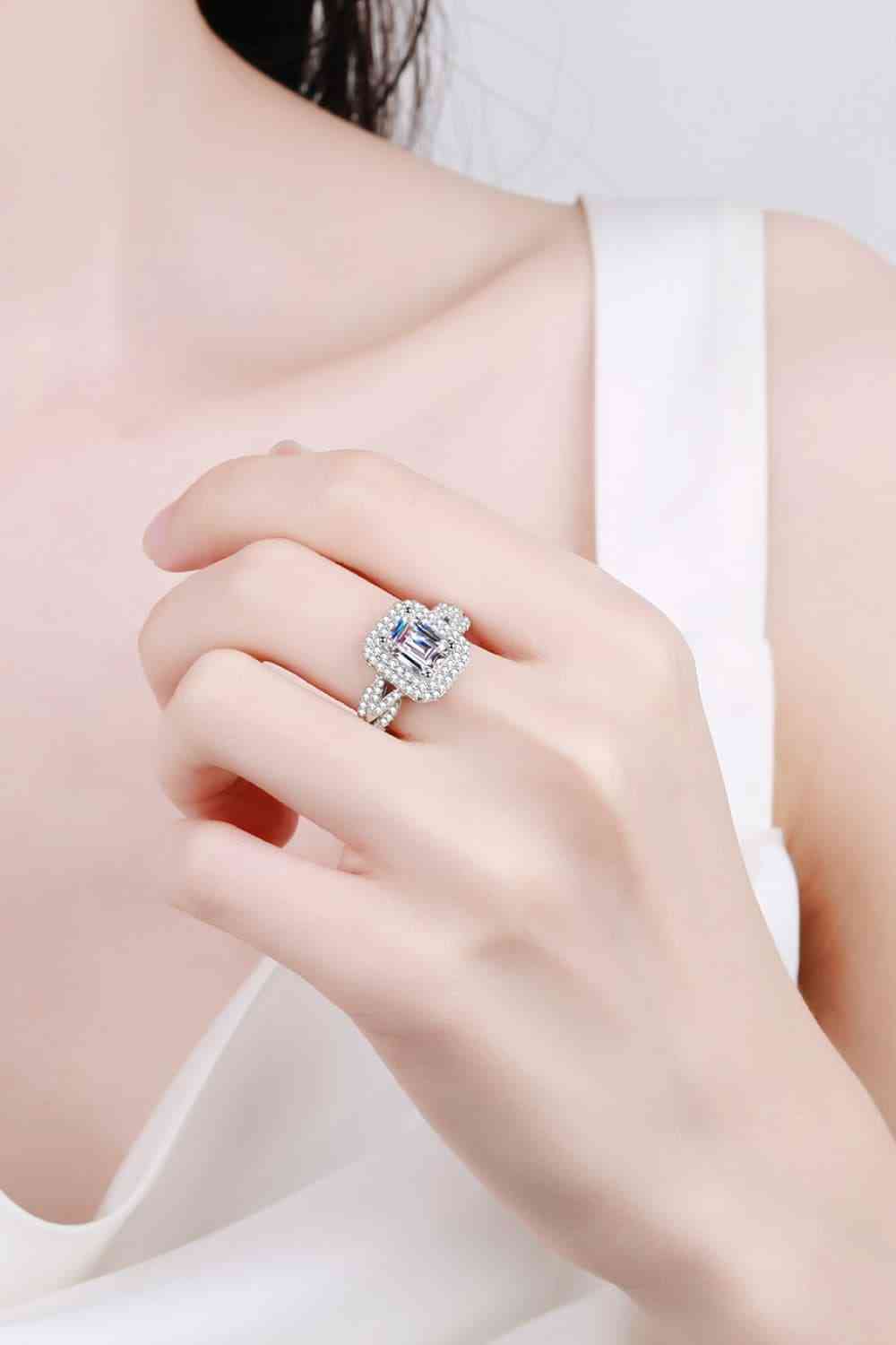 Can't Stop Your Shine 2 Carat Moissanite Ring