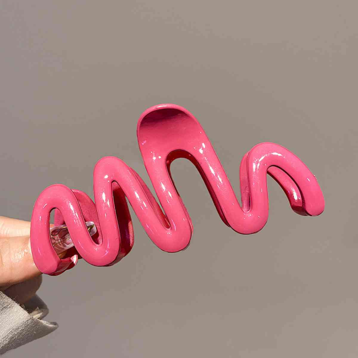 Resin Wave Hair Claw Clip