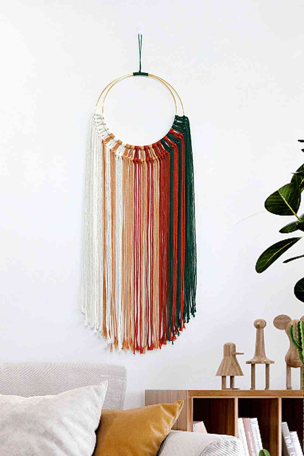 Hoop Fringe Macrame Wall Hanging