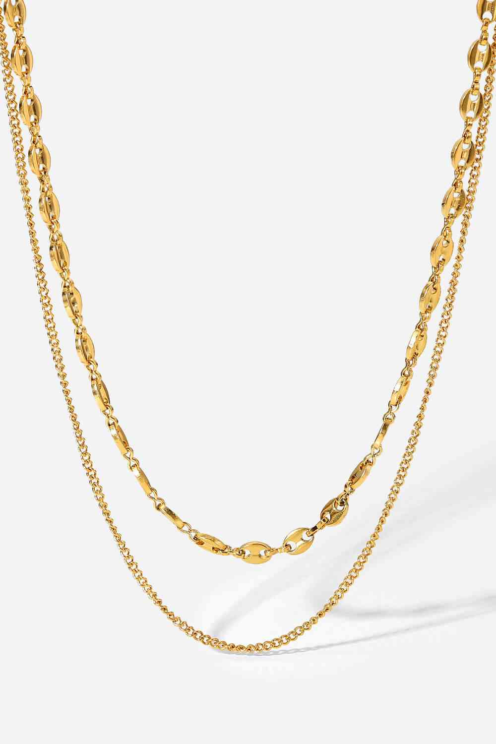 Dreaming of You Gold-Plated Double-Layered Necklace