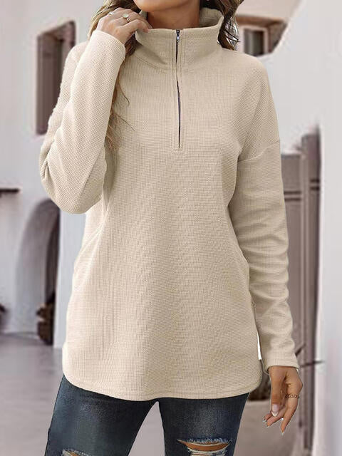 10.3  Half-Zip Drop Shoulder Sweatshirt